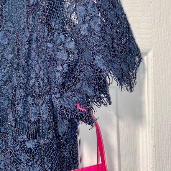 BETSEY JOHNSON SHEATH LACE NECKTIE DRESS SZ 8 - Picture 12 of 15